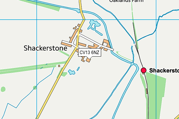 CV13 6NZ map - OS VectorMap District (Ordnance Survey) CV13 6NZ map - OS VectorMap District (Ordnance Survey)