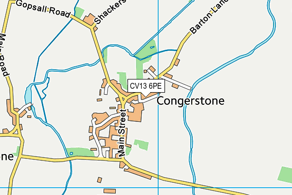 CV13 6PE map - OS VectorMap District (Ordnance Survey) CV13 6PE map - OS VectorMap District (Ordnance Survey)