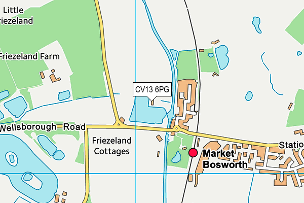 CV13 6PG map - OS VectorMap District (Ordnance Survey) CV13 6PG map - OS VectorMap District (Ordnance Survey)