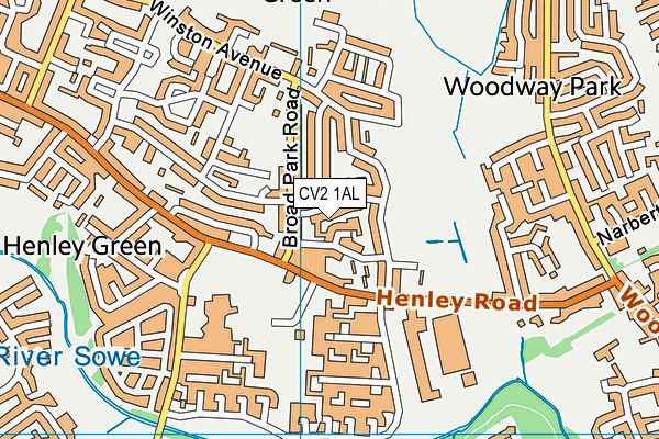 CV2 1AL map - OS VectorMap District (Ordnance Survey) CV2 1AL map - OS VectorMap District (Ordnance Survey)