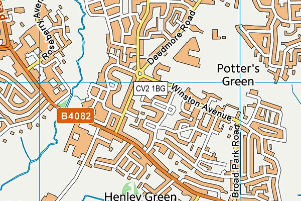 CV2 1BG map - OS VectorMap District (Ordnance Survey) CV2 1BG map - OS VectorMap District (Ordnance Survey)
