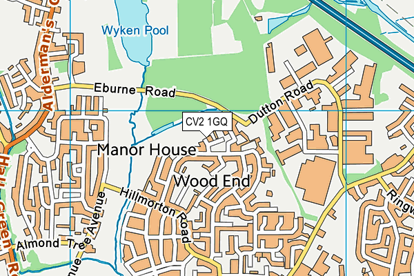 CV2 1GQ map - OS VectorMap District (Ordnance Survey) CV2 1GQ map - OS VectorMap District (Ordnance Survey)