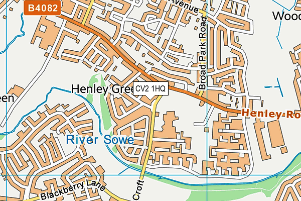 CV2 1HQ map - OS VectorMap District (Ordnance Survey) CV2 1HQ map - OS VectorMap District (Ordnance Survey)