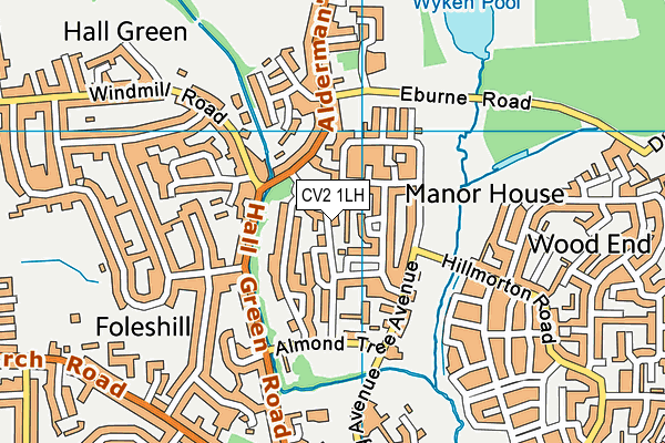 CV2 1LH map - OS VectorMap District (Ordnance Survey) CV2 1LH map - OS VectorMap District (Ordnance Survey)