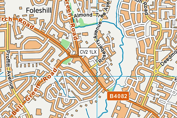 CV2 1LX map - OS VectorMap District (Ordnance Survey) CV2 1LX map - OS VectorMap District (Ordnance Survey)
