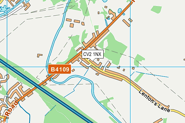 CV2 1NX map - OS VectorMap District (Ordnance Survey) CV2 1NX map - OS VectorMap District (Ordnance Survey)