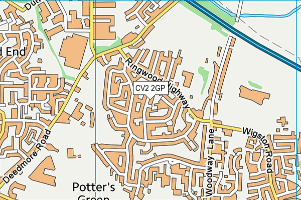 CV2 2GP map - OS VectorMap District (Ordnance Survey) CV2 2GP map - OS VectorMap District (Ordnance Survey)
