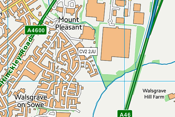 CV2 2JU map - OS VectorMap District (Ordnance Survey) CV2 2JU map - OS VectorMap District (Ordnance Survey)