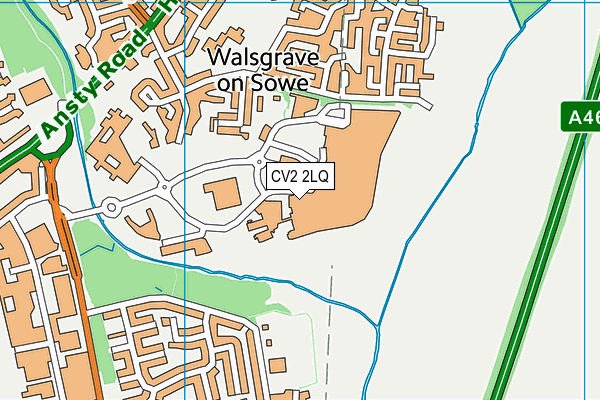 CV2 2LQ map - OS VectorMap District (Ordnance Survey) CV2 2LQ map - OS VectorMap District (Ordnance Survey)