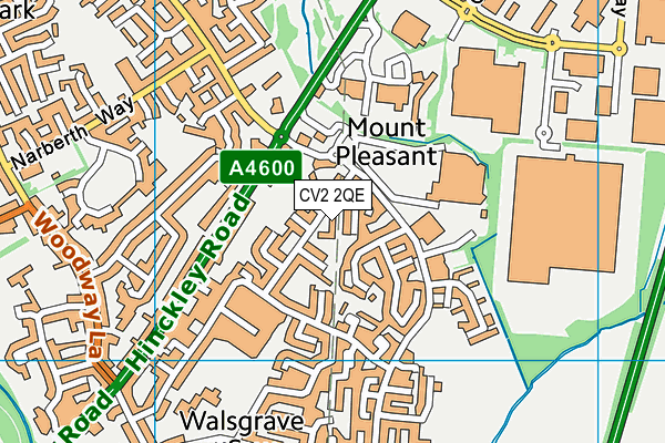 CV2 2QE map - OS VectorMap District (Ordnance Survey) CV2 2QE map - OS VectorMap District (Ordnance Survey)