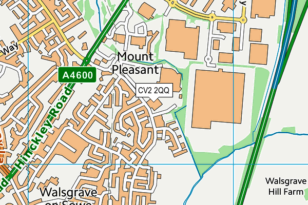 CV2 2QQ map - OS VectorMap District (Ordnance Survey) CV2 2QQ map - OS VectorMap District (Ordnance Survey)