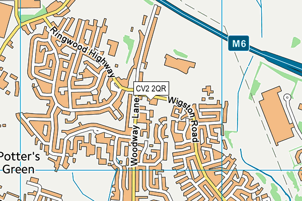 CV2 2QR map - OS VectorMap District (Ordnance Survey) CV2 2QR map - OS VectorMap District (Ordnance Survey)