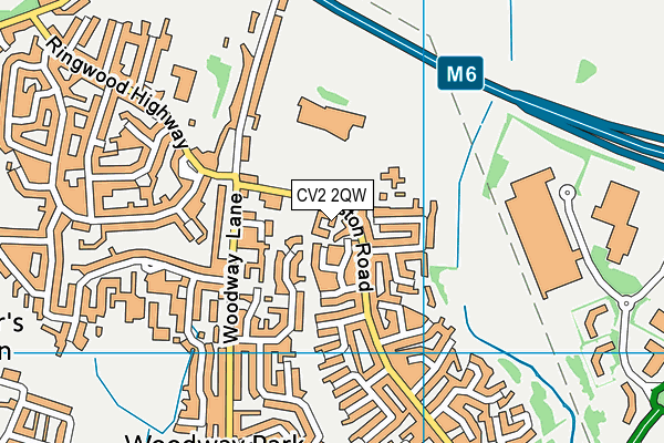 CV2 2QW map - OS VectorMap District (Ordnance Survey) CV2 2QW map - OS VectorMap District (Ordnance Survey)