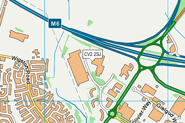CV2 2SJ map - OS VectorMap District (Ordnance Survey) CV2 2SJ map - OS VectorMap District (Ordnance Survey)