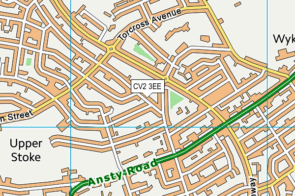 CV2 3EE map - OS VectorMap District (Ordnance Survey) CV2 3EE map - OS VectorMap District (Ordnance Survey)