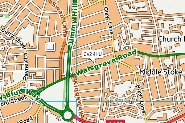 CV2 4HU map - OS VectorMap District (Ordnance Survey) CV2 4HU map - OS VectorMap District (Ordnance Survey)