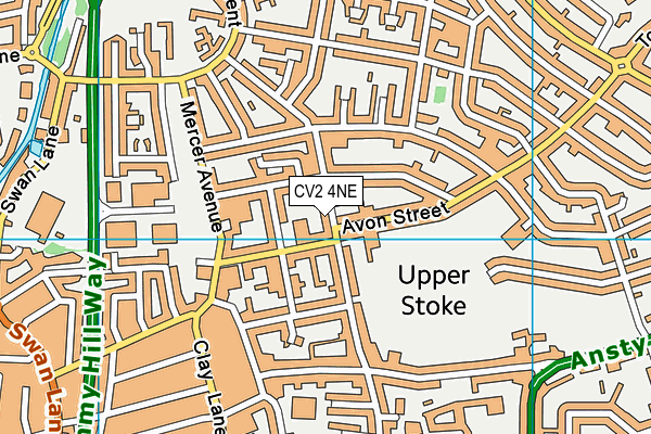 CV2 4NE map - OS VectorMap District (Ordnance Survey) CV2 4NE map - OS VectorMap District (Ordnance Survey)