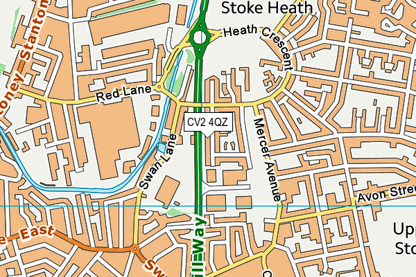 CV2 4QZ map - OS VectorMap District (Ordnance Survey) CV2 4QZ map - OS VectorMap District (Ordnance Survey)
