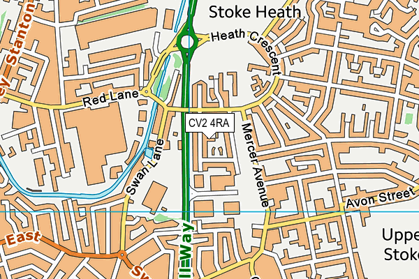 CV2 4RA map - OS VectorMap District (Ordnance Survey) CV2 4RA map - OS VectorMap District (Ordnance Survey)