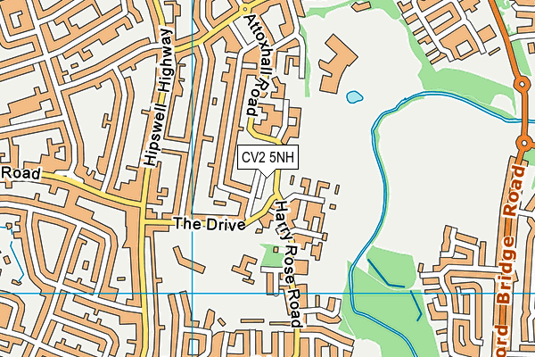 CV2 5NH map - OS VectorMap District (Ordnance Survey) CV2 5NH map - OS VectorMap District (Ordnance Survey)