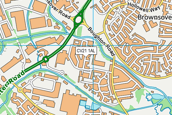 CV21 1AL map - OS VectorMap District (Ordnance Survey) CV21 1AL map - OS VectorMap District (Ordnance Survey)