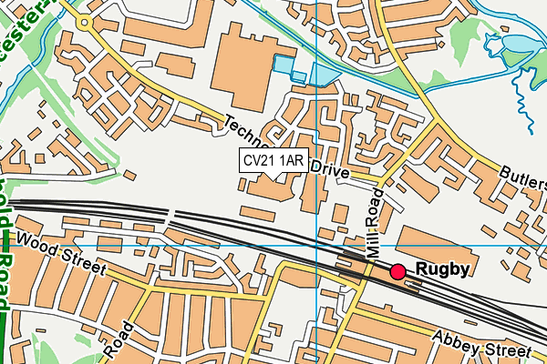 CV21 1AR map - OS VectorMap District (Ordnance Survey) CV21 1AR map - OS VectorMap District (Ordnance Survey)