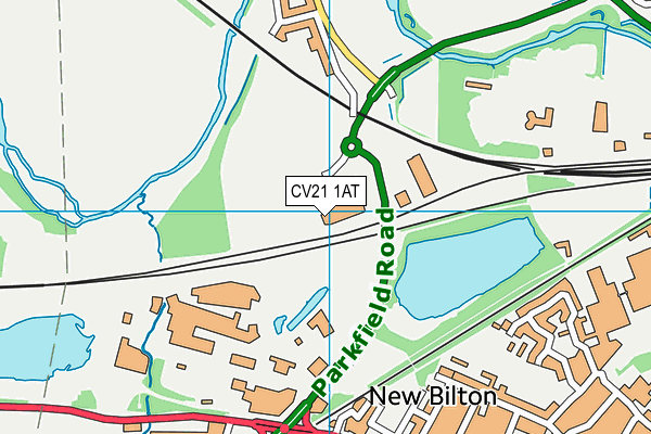 CV21 1AT map - OS VectorMap District (Ordnance Survey) CV21 1AT map - OS VectorMap District (Ordnance Survey)