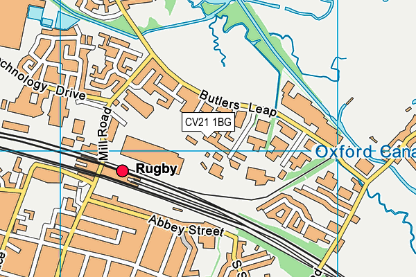 CV21 1BG map - OS VectorMap District (Ordnance Survey) CV21 1BG map - OS VectorMap District (Ordnance Survey)