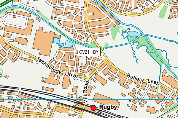 CV21 1BY map - OS VectorMap District (Ordnance Survey) CV21 1BY map - OS VectorMap District (Ordnance Survey)