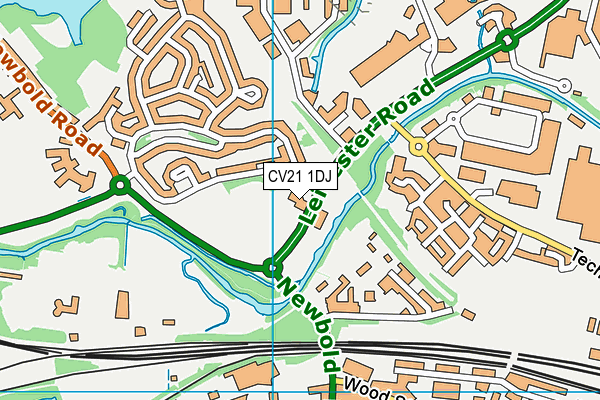 CV21 1DJ map - OS VectorMap District (Ordnance Survey) CV21 1DJ map - OS VectorMap District (Ordnance Survey)