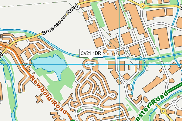 CV21 1DR map - OS VectorMap District (Ordnance Survey) CV21 1DR map - OS VectorMap District (Ordnance Survey)