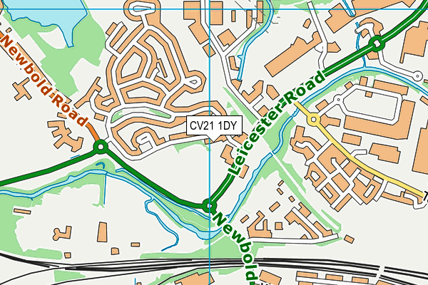 CV21 1DY map - OS VectorMap District (Ordnance Survey) CV21 1DY map - OS VectorMap District (Ordnance Survey)
