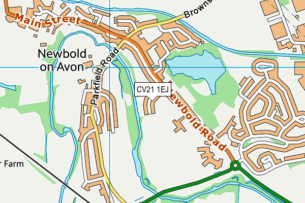 CV21 1EJ map - OS VectorMap District (Ordnance Survey) CV21 1EJ map - OS VectorMap District (Ordnance Survey)