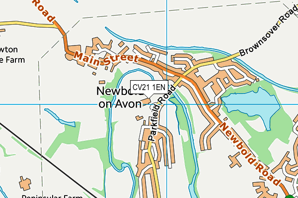 CV21 1EN map - OS VectorMap District (Ordnance Survey) CV21 1EN map - OS VectorMap District (Ordnance Survey)