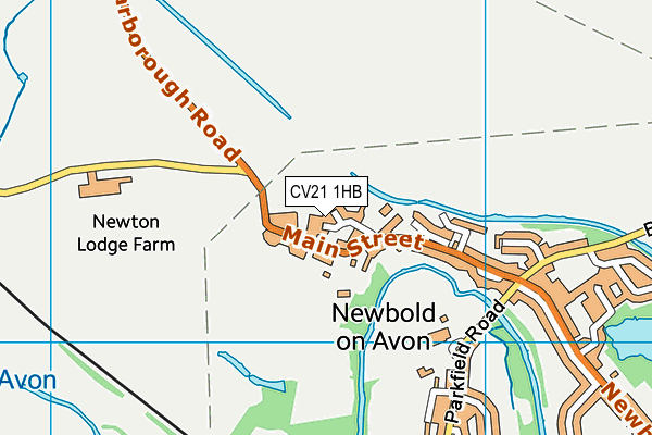CV21 1HB map - OS VectorMap District (Ordnance Survey) CV21 1HB map - OS VectorMap District (Ordnance Survey)