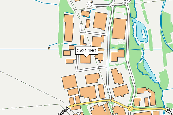 CV21 1HG map - OS VectorMap District (Ordnance Survey) CV21 1HG map - OS VectorMap District (Ordnance Survey)