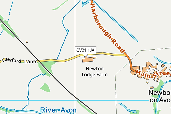 CV21 1JA map - OS VectorMap District (Ordnance Survey) CV21 1JA map - OS VectorMap District (Ordnance Survey)