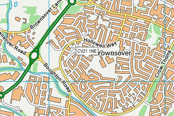 CV21 1NE map - OS VectorMap District (Ordnance Survey) CV21 1NE map - OS VectorMap District (Ordnance Survey)