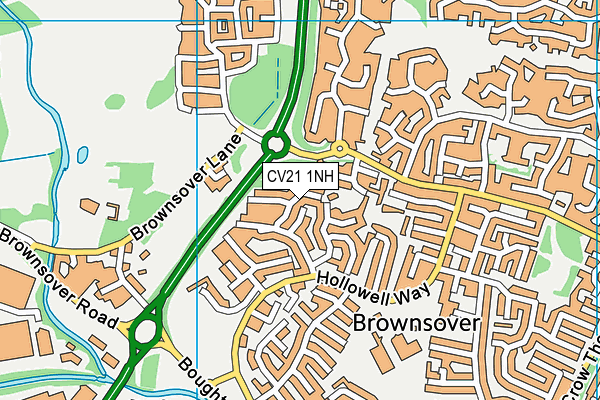 CV21 1NH map - OS VectorMap District (Ordnance Survey) CV21 1NH map - OS VectorMap District (Ordnance Survey)