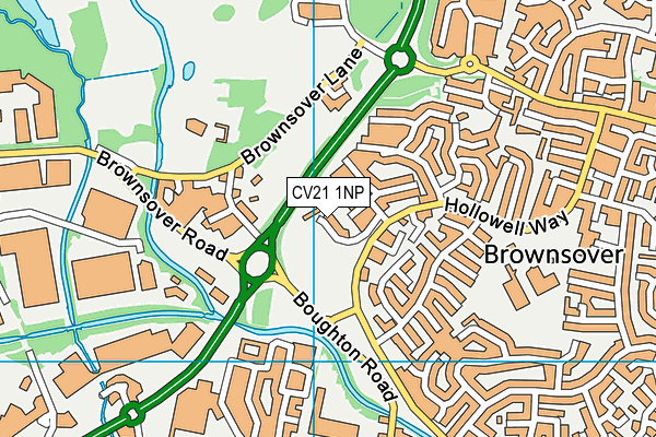 CV21 1NP map - OS VectorMap District (Ordnance Survey) CV21 1NP map - OS VectorMap District (Ordnance Survey)