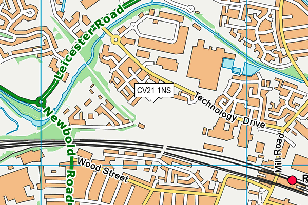 CV21 1NS map - OS VectorMap District (Ordnance Survey) CV21 1NS map - OS VectorMap District (Ordnance Survey)