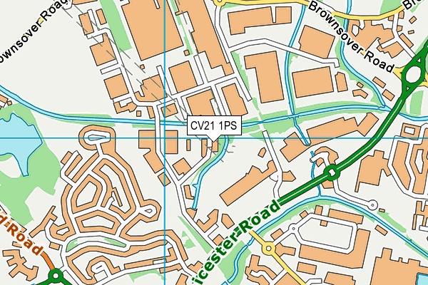CV21 1PS map - OS VectorMap District (Ordnance Survey) CV21 1PS map - OS VectorMap District (Ordnance Survey)