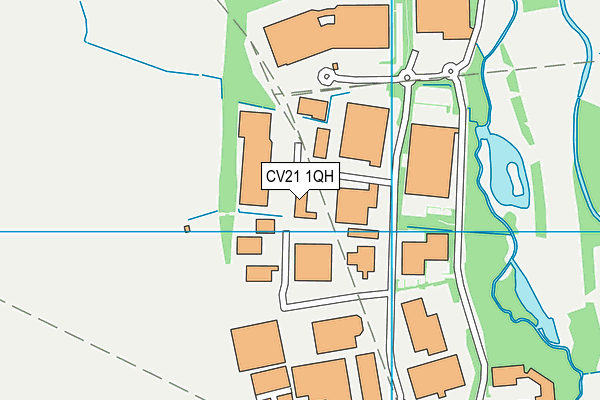 CV21 1QH map - OS VectorMap District (Ordnance Survey) CV21 1QH map - OS VectorMap District (Ordnance Survey)