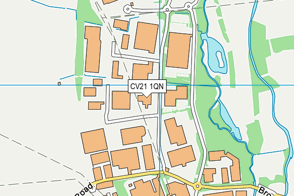 CV21 1QN map - OS VectorMap District (Ordnance Survey) CV21 1QN map - OS VectorMap District (Ordnance Survey)