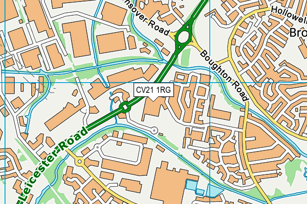 CV21 1RG map - OS VectorMap District (Ordnance Survey) CV21 1RG map - OS VectorMap District (Ordnance Survey)