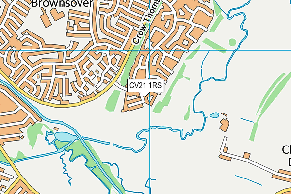 CV21 1RS map - OS VectorMap District (Ordnance Survey) CV21 1RS map - OS VectorMap District (Ordnance Survey)