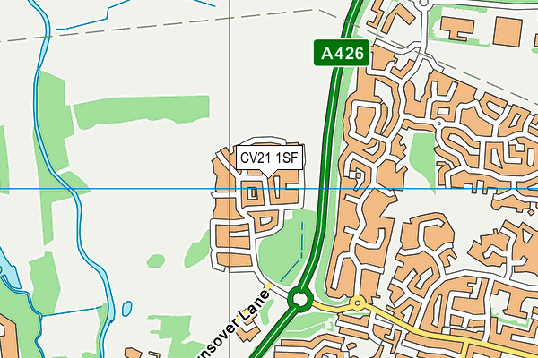 CV21 1SF map - OS VectorMap District (Ordnance Survey) CV21 1SF map - OS VectorMap District (Ordnance Survey)