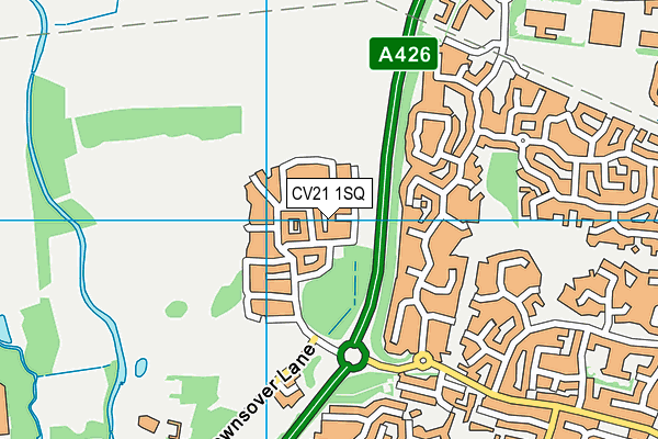 CV21 1SQ map - OS VectorMap District (Ordnance Survey)