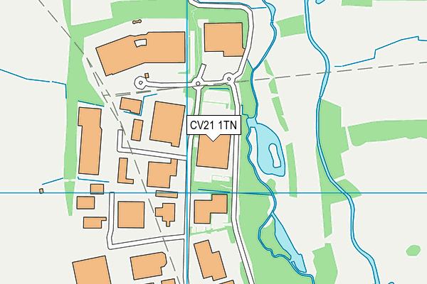 CV21 1TN map - OS VectorMap District (Ordnance Survey) CV21 1TN map - OS VectorMap District (Ordnance Survey)