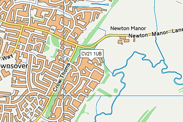 CV21 1UB map - OS VectorMap District (Ordnance Survey) CV21 1UB map - OS VectorMap District (Ordnance Survey)